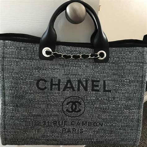 chanel deauville tote 2018 replica|chanel deauville tote large size.